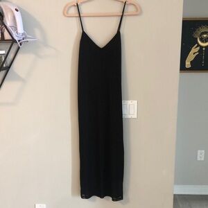 AFRM black sleeveless midi dress